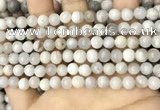 CAA4928 15.5 inches 6mm round grey agate beads wholesale