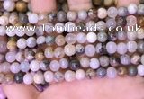 CAA4940 15.5 inches 6mm round bamboo leaf agate beads wholesale