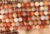 CAA5003 15.5 inches 8mm round red botswana agate beads wholesale