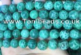 CAA5024 15.5 inches 12mm round green dragon veins agate beads