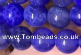 CAA5030 15.5 inches 6mm round blue dragon veins agate beads