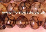 CAA5055 15.5 inches 6mm round dragon veins agate beads wholesale