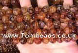 CAA5057 15.5 inches 10mm round dragon veins agate beads wholesale