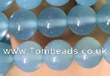 CAA5091 15.5 inches 6mm round sea blue agate beads wholesale