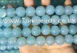 CAA5095 15.5 inches 14mm round sea blue agate beads wholesale