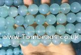 CAA5097 15.5 inches 18mm round sea blue agate beads wholesale