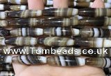 CAA5120 15.5 inches 8*35mm rice striped agate beads wholesale