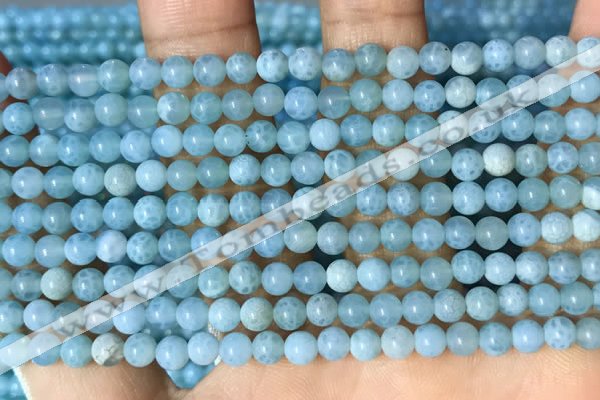 CAA5140 15.5 inches 4mm round dragon veins agate beads wholesale