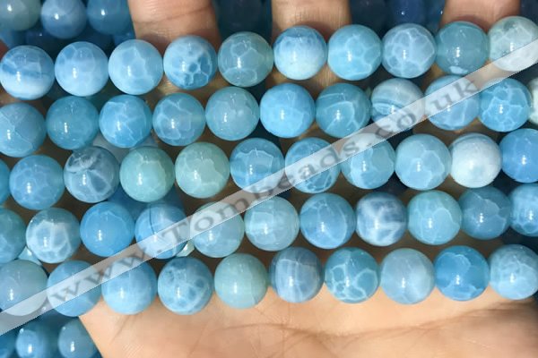 CAA5144 15.5 inches 10mm round dragon veins agate beads wholesale