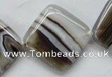 CAA525 15.5 inches 30*30mm diamond madagascar agate beads