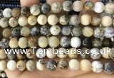 CAA5258 15.5 inches 10mm round dendrite agate beads wholesale