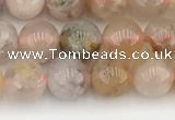 CAA5280 15.5 inches 6mm round sakura agate gemstone beads