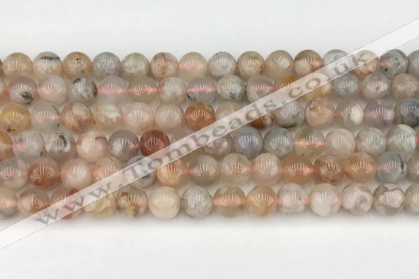 CAA5281 15.5 inches 8mm round sakura agate gemstone beads