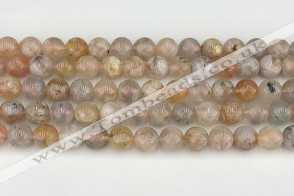 CAA5282 15.5 inches 10mm round sakura agate gemstone beads