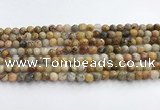 CAA5290 15.5 inches 4mm faceted round crazy lace agate beads wholesale