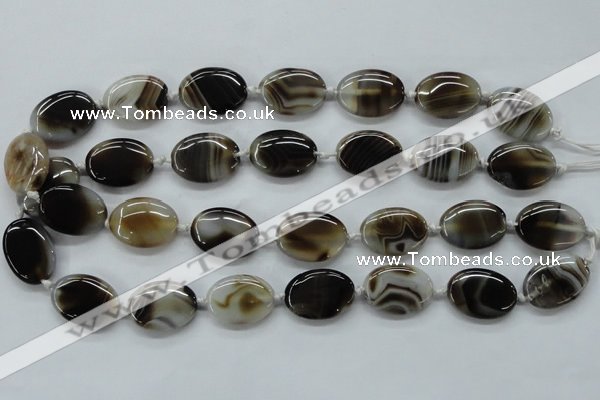 CAA531 15.5 inches 22*30mm oval madagascar agate gemstone beads