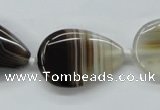 CAA533 15.5 inches 20*30mm flat teardrop madagascar agate beads