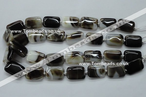 CAA535 15.5 inches 18*25mm rectangle madagascar agate beads