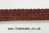 CAA5352 15.5 inches 10*14mm drum agate gemstone beads