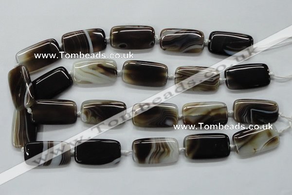 CAA536 15.5 inches 20*35mm rectangle madagascar agate beads