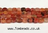 CAA5373 15.5 inches 10*12mm - 11*16mm faceted nuggets agate beads