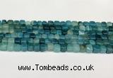 CAA5383 15.5 inches 6*7mm - 8*8mm nuggets agate gemstone beads