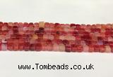 CAA5387 15.5 inches 6*7mm - 8*8mm nuggets agate gemstone beads