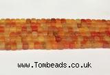 CAA5388 15.5 inches 6*7mm - 8*8mm nuggets agate gemstone beads