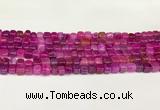 CAA5390 15.5 inches 6*7mm - 8*8mm nuggets agate gemstone beads