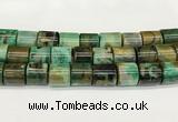 CAA5411 15.5 inches 15*15mm tube agate gemstone beads