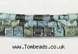 CAA5412 15.5 inches 15*15mm tube agate gemstone beads