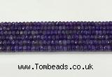 CAA5436 15.5 inches 6*8mm faceted rondelle agate gemstone beads