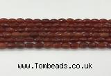 CAA5459 15.5 inches 8*12mm faceted rice agate beads