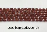 CAA5460 15.5 inches 8*12mm faceted rice agate beads