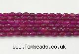 CAA5463 15.5 inches 8*12mm faceted rice agate beads