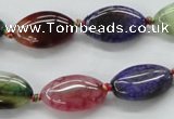 CAA547 15.5 inches 12*20mm marquise dyed madagascar agate beads