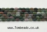 CAA5471 15.5 inches 8*12mm faceted rice agate beads