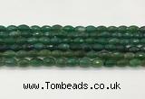 CAA5474 15.5 inches 8*12mm faceted rice agate beads