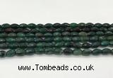 CAA5475 15.5 inches 8*12mm faceted rice agate beads