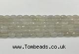 CAA5480 15.5 inches 8*12mm faceted rice agate beads