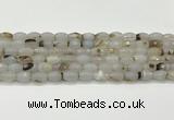 CAA5481 15.5 inches 8*12mm faceted rice agate beads