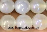 CAA5820 15 inches 8mm round AB-color agate beads