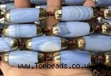 CAA5866 14*38mm - 16*43mm rice agate beads