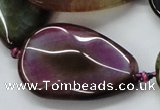 CAA588 15.5 inches 25*40mm faceted teardrop dragon veins agate beads