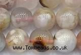 CAA5901 15 inches 8mm round sakura agate gemstone beads