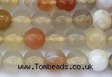 CAA5905 15 inches 4mm round colorful agate gemstone beads