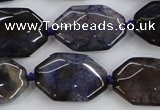 CAA595 15.5 inches 18*25mm faceted octagonal dragon veins agate beads