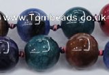 CAA606 15.5 inches 20mm round dragon veins agate beads wholesale