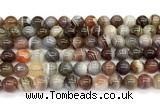 CAA6139 15 inches 8mm round Botswana agate beads wholesale