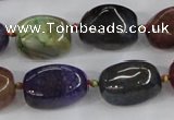 CAA616 15.5 inches 12*20mm nuggets dragon veins agate beads